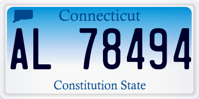 CT license plate AL78494