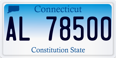 CT license plate AL78500