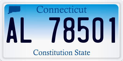 CT license plate AL78501