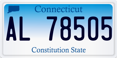 CT license plate AL78505