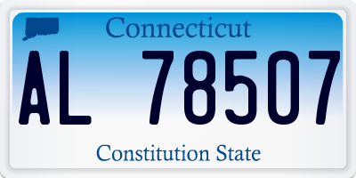 CT license plate AL78507