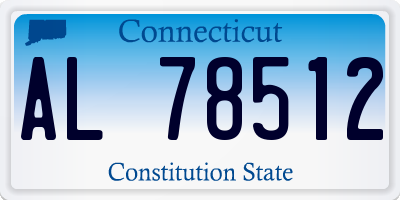 CT license plate AL78512