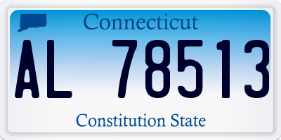 CT license plate AL78513