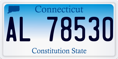 CT license plate AL78530