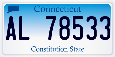 CT license plate AL78533