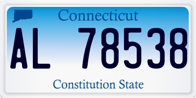 CT license plate AL78538