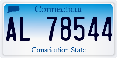 CT license plate AL78544