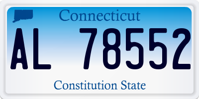 CT license plate AL78552