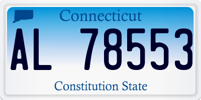 CT license plate AL78553