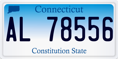 CT license plate AL78556