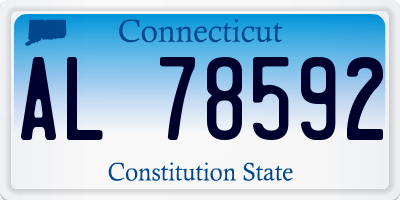 CT license plate AL78592