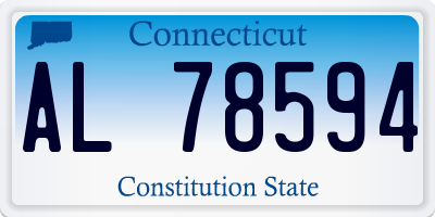 CT license plate AL78594