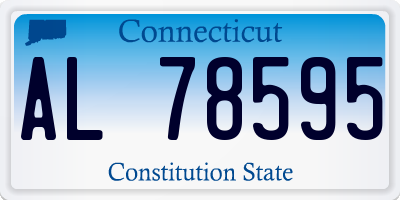CT license plate AL78595
