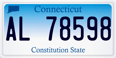 CT license plate AL78598