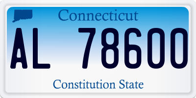 CT license plate AL78600