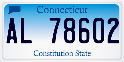 CT license plate AL78602