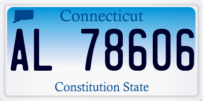 CT license plate AL78606