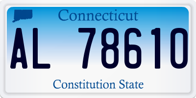 CT license plate AL78610