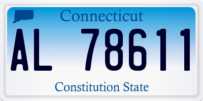 CT license plate AL78611