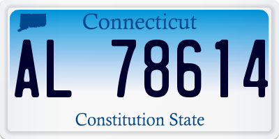 CT license plate AL78614