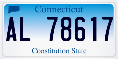 CT license plate AL78617