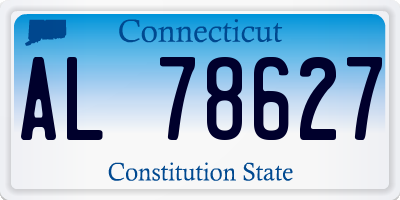 CT license plate AL78627