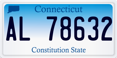 CT license plate AL78632