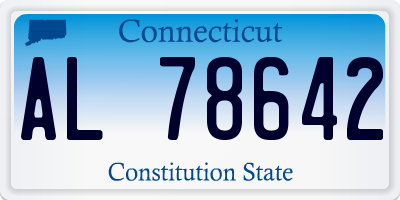 CT license plate AL78642