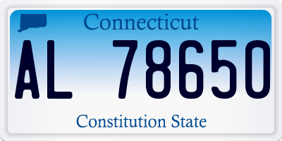 CT license plate AL78650