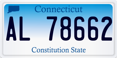 CT license plate AL78662