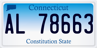 CT license plate AL78663