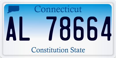 CT license plate AL78664