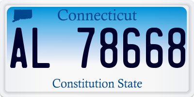 CT license plate AL78668