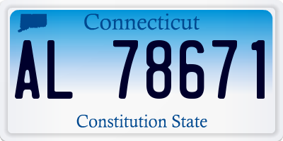 CT license plate AL78671