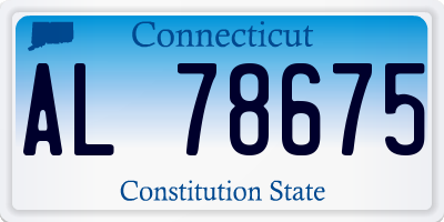 CT license plate AL78675