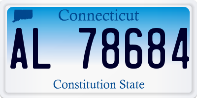 CT license plate AL78684