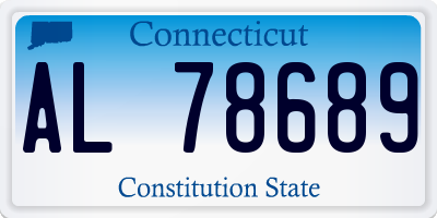 CT license plate AL78689