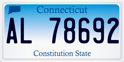 CT license plate AL78692