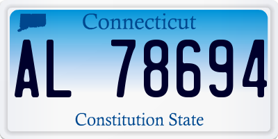 CT license plate AL78694