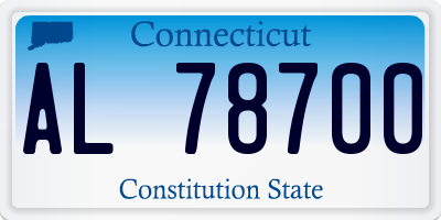 CT license plate AL78700