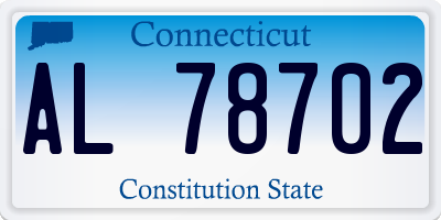 CT license plate AL78702