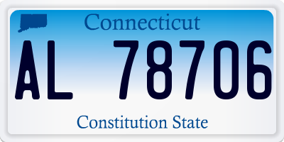 CT license plate AL78706