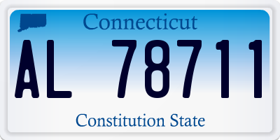 CT license plate AL78711