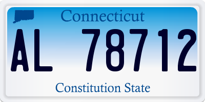 CT license plate AL78712