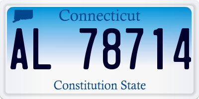 CT license plate AL78714