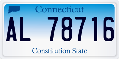 CT license plate AL78716
