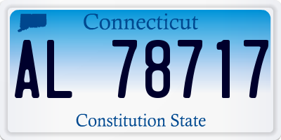 CT license plate AL78717
