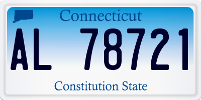 CT license plate AL78721