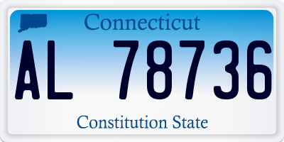 CT license plate AL78736