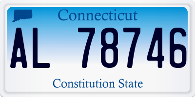 CT license plate AL78746